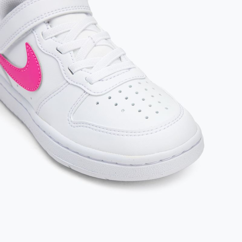 Vaikiški batai Nike Court Borough Low Recraft white/laser fuchsia 7