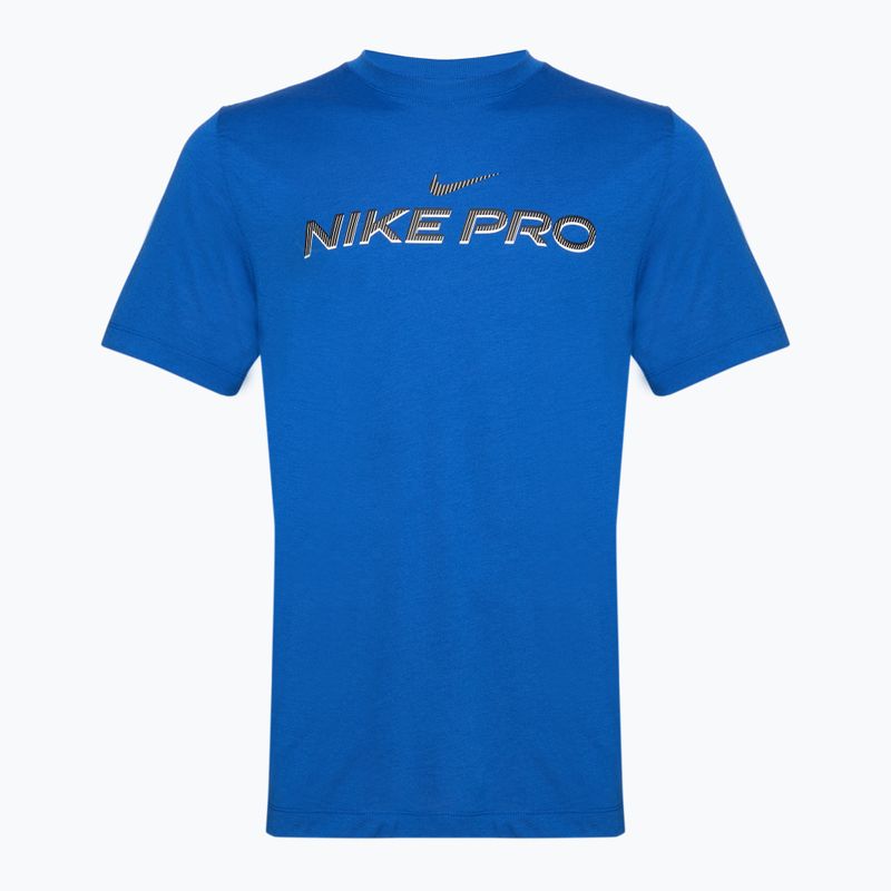 Vyriški treniruočių marškinėliai Nike Dri-Fit Fitness dame royal