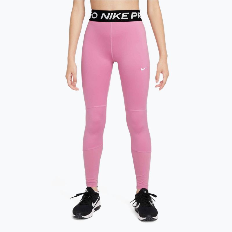 Vaikiškos tamprės Nike Pro Dri-FIT magic flamingo/white