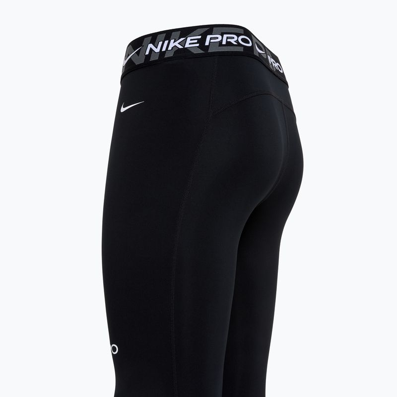 Moteriškos treniruočių tamprės Nike Pro Mid-Rise 7/8 Graphic black/iron grey/white/white 3
