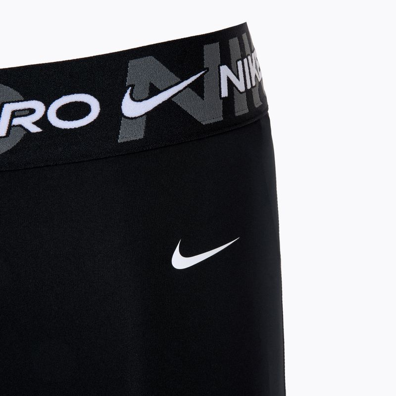 Moteriškos treniruočių tamprės Nike Pro Mid-Rise 7/8 Graphic black/iron grey/white/white 4