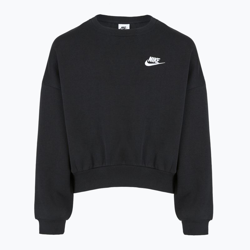 Nike Sportswear Club Fleece juodos/baltos spalvos vaikiškas džemperis 5