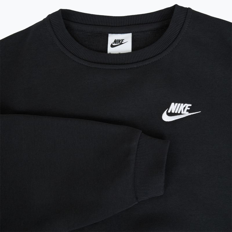 Nike Sportswear Club Fleece juodos/baltos spalvos vaikiškas džemperis 7