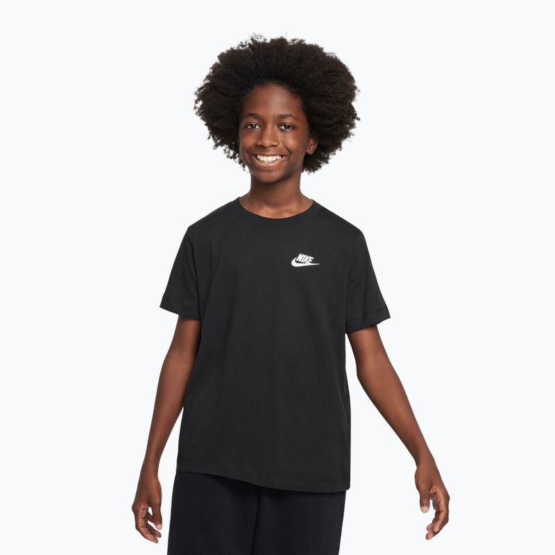 Vaikiški marškinėliai Nike Sportswear black 5
