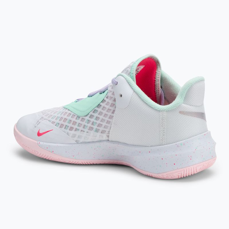 Krepšinio bateliai Nike Zoom Hyperspeed Court SE balti/mėtų putos/pilka/violetinė migla/rožinės putos 3