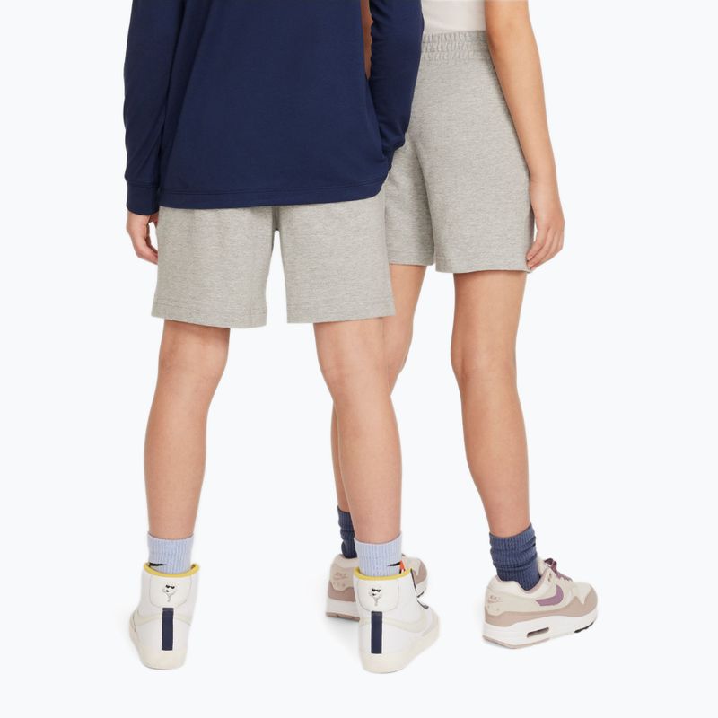 Vaikiški šortai Nike Sportswear Club 6" dark grey heather/white 3
