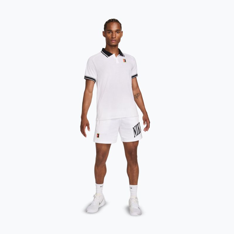 Vyriški teniso marškinėliai Nike Court Heritage Polo white/black 2