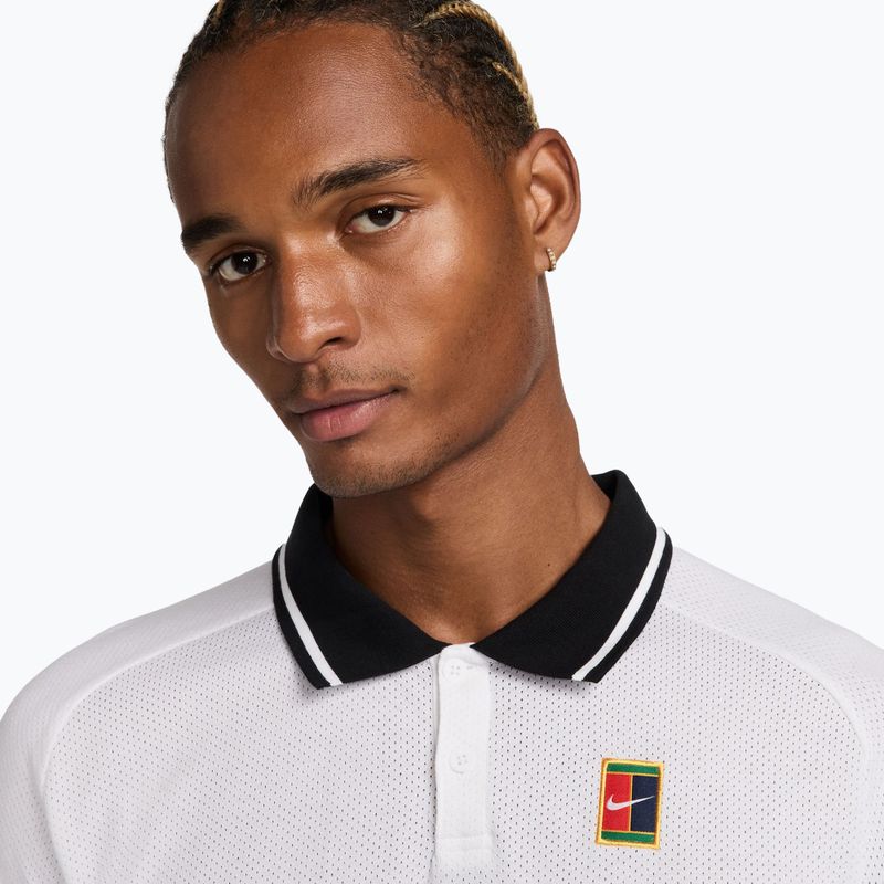 Vyriški teniso polo marškinėliai Nike Court Heritage Polo white/black 4