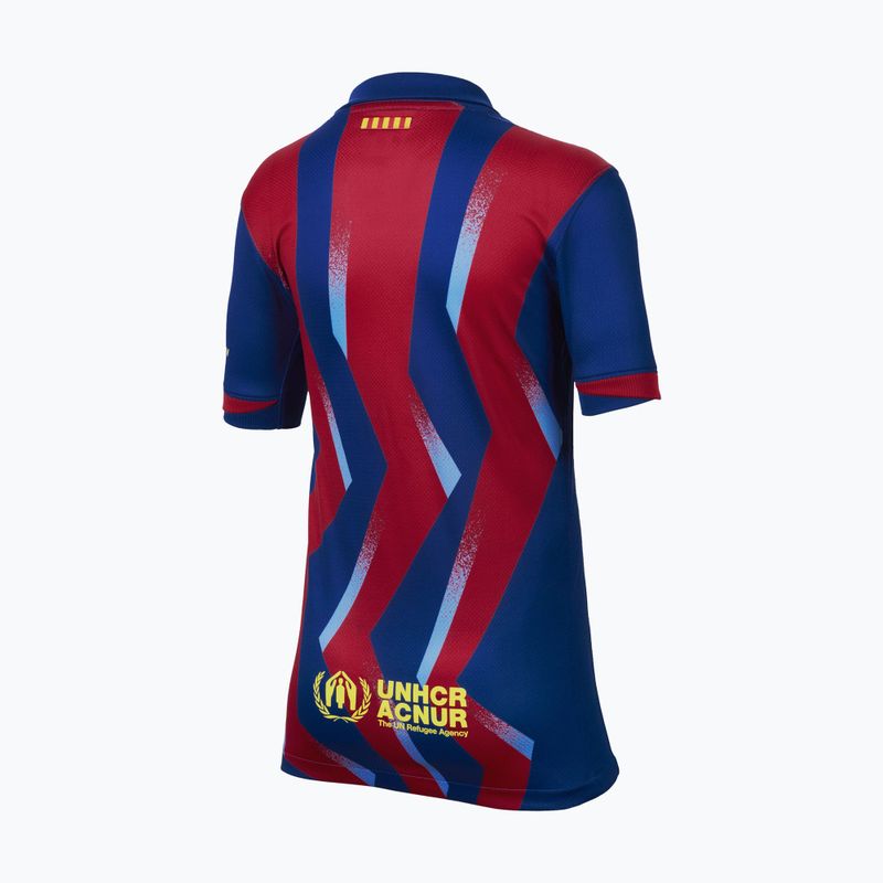 Vaikiški futbolo marškinėliai Nike FC Barcelona 2025/26 Stadium Fourth gym blue/gym blue/salsa red/opti yellow 7