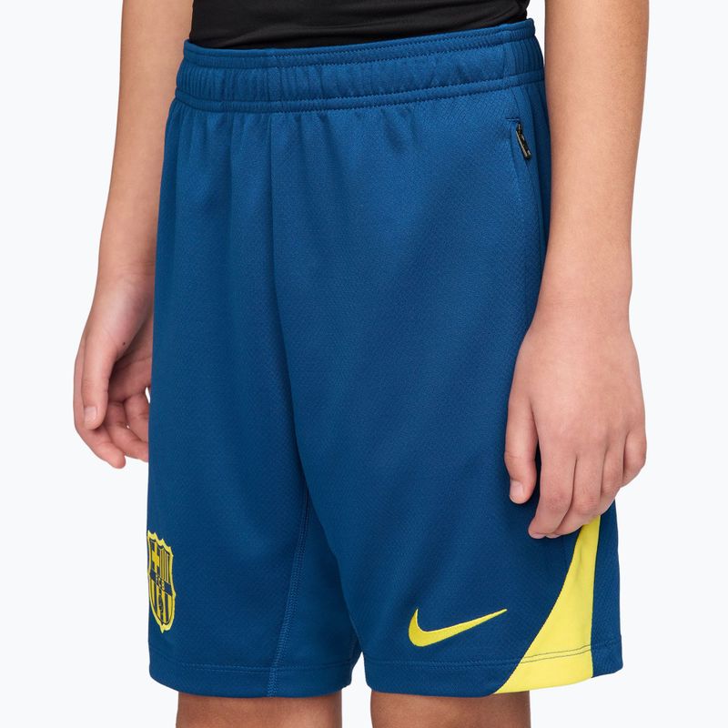 Vaikiški futbolo šortai Nike FC Barcelona Strike SE Jr Gym Blue/Opti Yellow/Opti Yellow 5