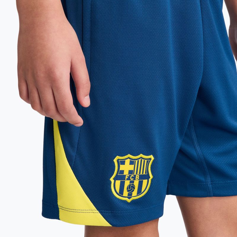Vaikiški futbolo šortai Nike FC Barcelona Strike SE Jr Gym Blue/Opti Yellow/Opti Yellow 6