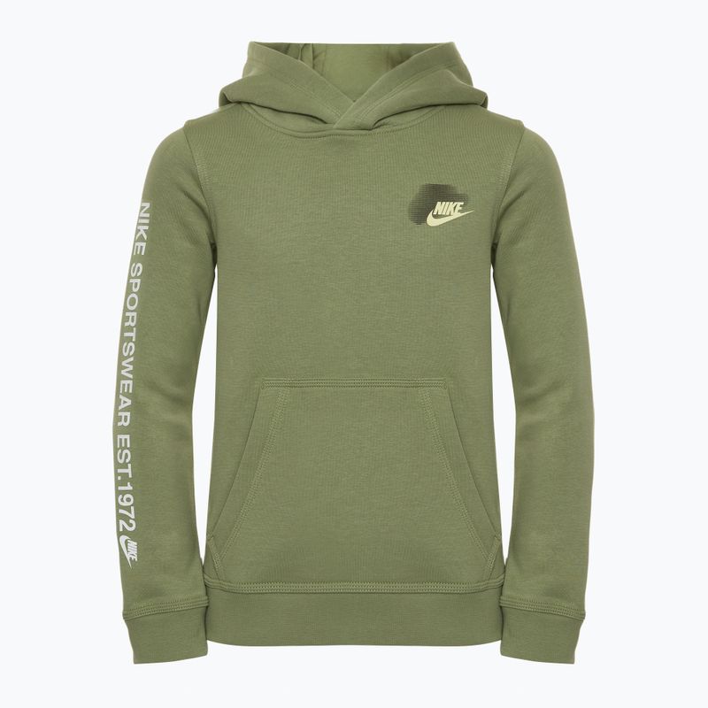 "Nike Sportswear Standard Issue" alyvos spalvos žalias vaikiškas džemperis