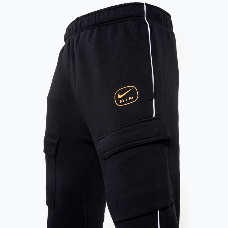 Vyriškos kelnės Nike Air Fleece Cargo black/metallic gold 3