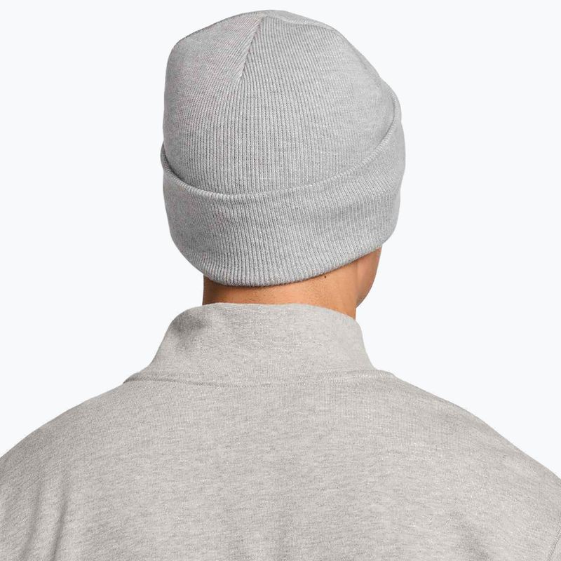 Žieminė kepurė Nike Peak Swoosh Beanie dark grey heather/white 3