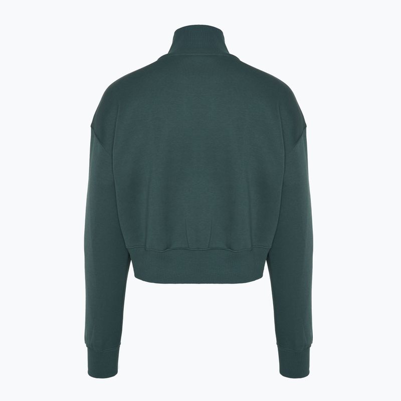 Moterų Nike Sportswear Phoenix Fleece 1/2 Zip Cropped vintage green/ sail džemperis 2