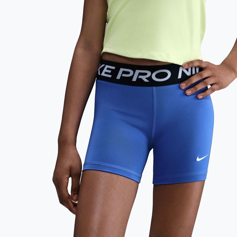 Nike Pro Comet mėlynos/baltos spalvos vaikiški šortai 4