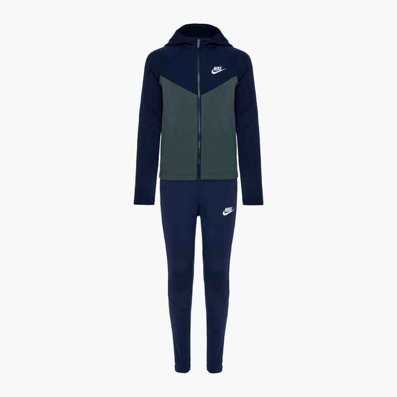 Vaikiškas sportinis kostiumas Nike Sportswear obsidian/ vintage green/ obsidian/ white