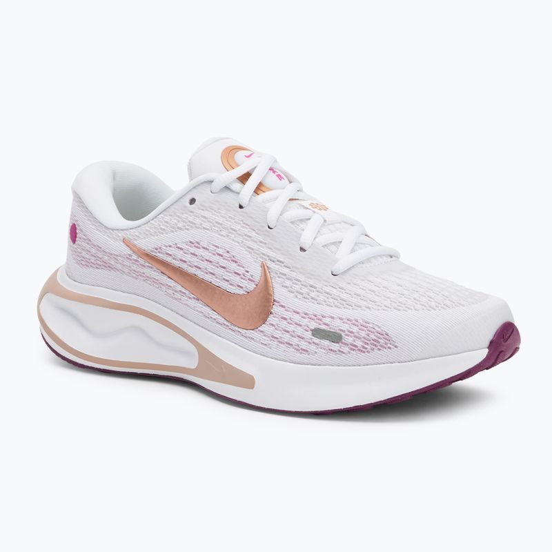 Nike Journey Run moteriški bėgimo bateliai white/hot fuchsia/ platinumviolet/ metallicredbronze