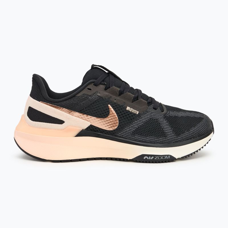 Moteriški bėgimo batai Nike Structure 25 black/crimson tint/ anthracite/metallic red bronze 2