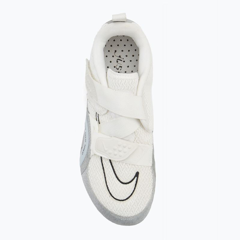 "Nike Superrep Cycle 2 Premium" aukščiausio lygio baltos/ grynos platinos/juodos spalvos kelio bateliai 5