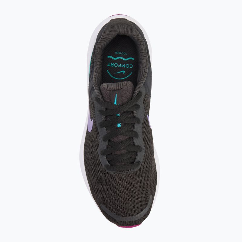 Moteriški bėgimo batai Nike Revolution 7 dark smoke grey/hyper violet/white/dusty cactus 5