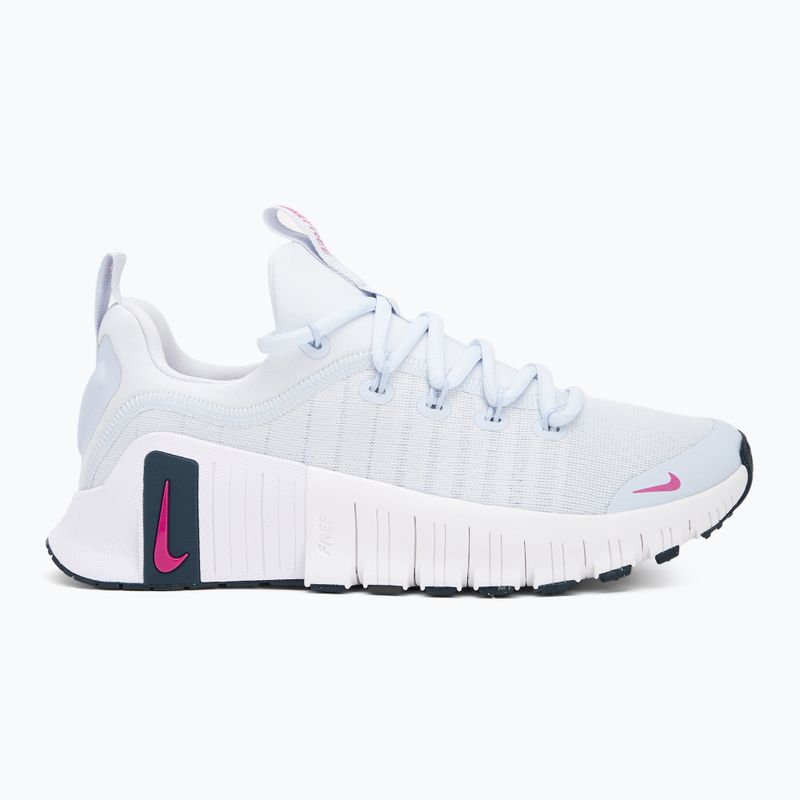 Moteriški treniruočių batai Nike Free Metcon 6 grey / armory navy / hot fuchsia 2
