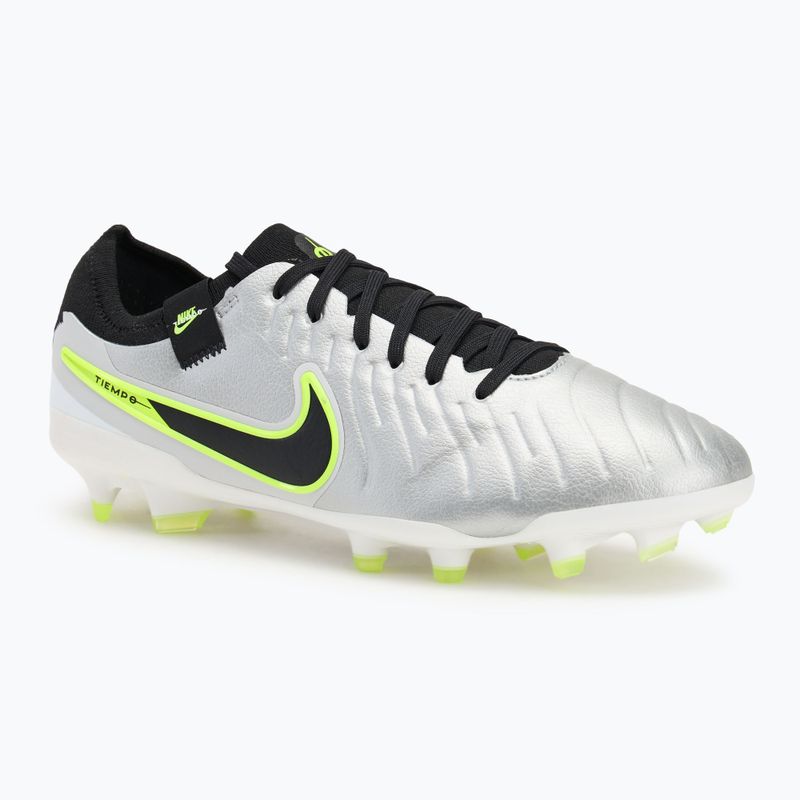 Vyriški futbolo batai Nike Tiempo Legend 10 Pro FG metallic silver/volt/black