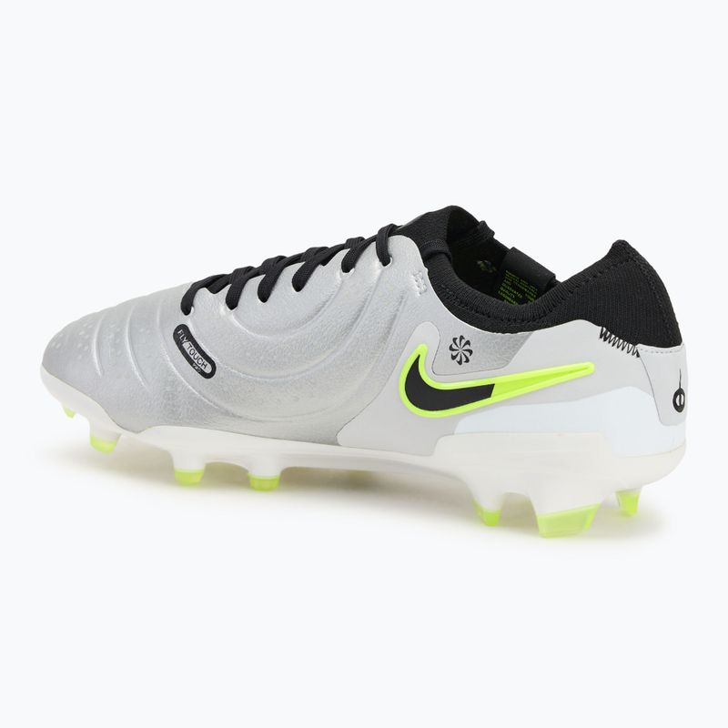 Vyriški futbolo batai Nike Tiempo Legend 10 Pro FG metallic silver/volt/black 3