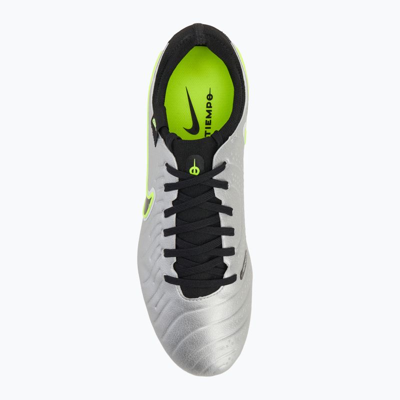 Vyriški futbolo batai Nike Tiempo Legend 10 Pro FG metallic silver/volt/black 5