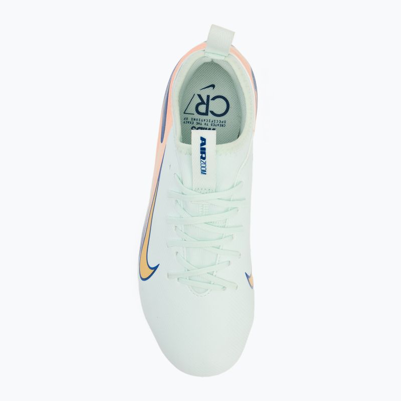 Nike Vapor 16 Acadamy Mercurial Dream Speed FG/MG Jr vaikiški futbolo bateliai vos žalios spalvos/ purpurinės spalvos pulsas/ metalinio aukso moneta 5