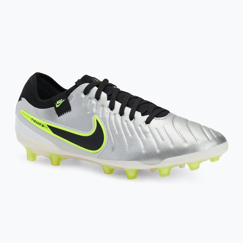 Nike Legend 10 Pro Ag-Pro vyrų futbolo bateliai metallic silver/ volt/ black