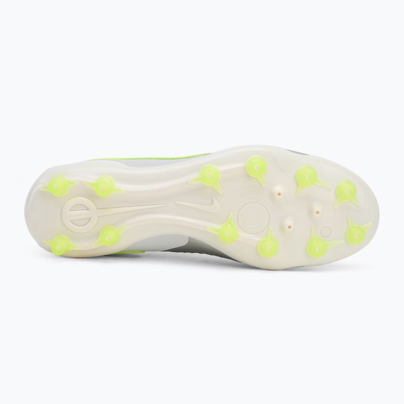 Nike Legend 10 Pro Ag-Pro vyrų futbolo bateliai metallic silver/ volt/ black 4