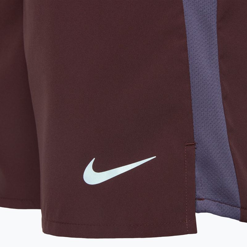 Vyriški šortai "Nike Dri-Fit Challenger 7" su trumpikėmis ir pamušalu, bordo spalvos, crush/reflective silver 3