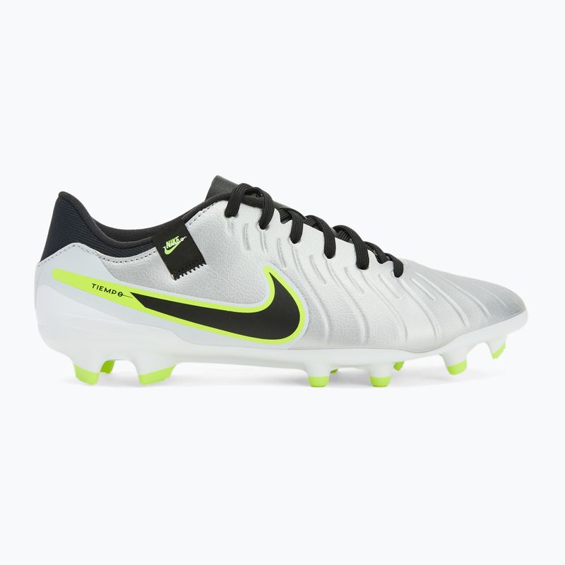 Vyriški futbolo batai Nike Tiempo Legend 10 Academy FG/MG metallic silver/volt/black 3