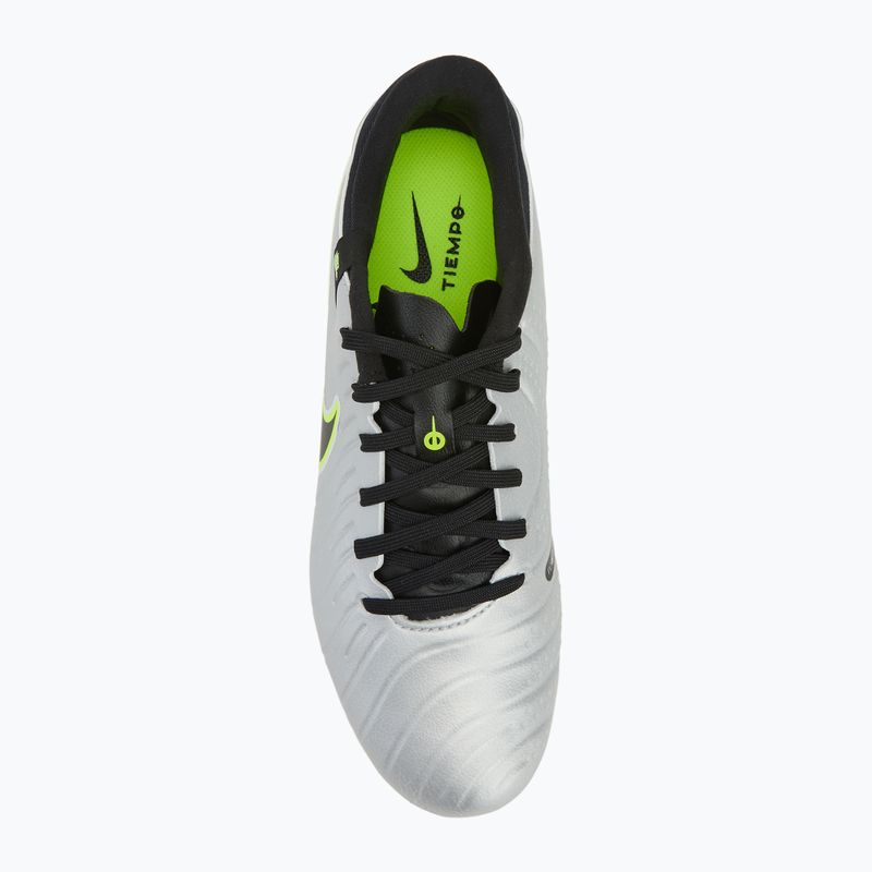 Vyriški futbolo batai Nike Tiempo Legend 10 Academy FG/MG metallic silver/volt/black 5