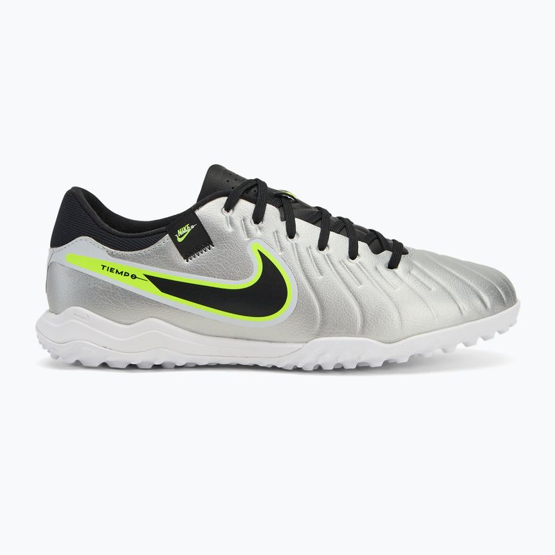 Vyriški futbolo batai Nike Tiempo Legend 10 Academy TF metallic silver/volt/black 2