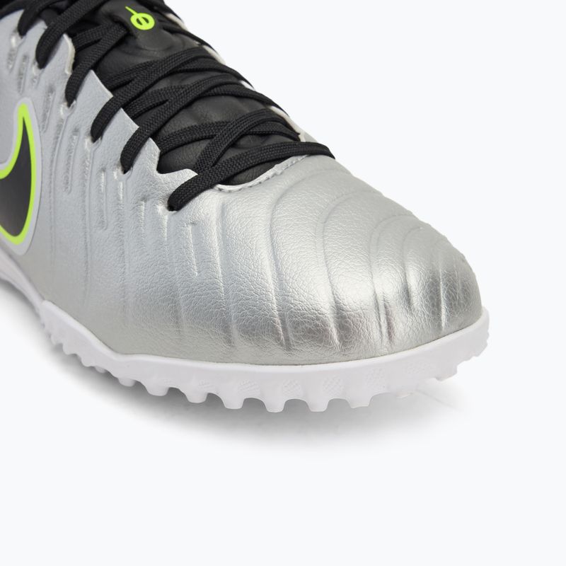 Vyriški futbolo batai Nike Tiempo Legend 10 Academy TF metallic silver/volt/black 7