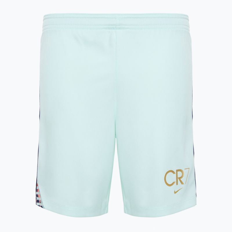 Vaikiški krepšinio šortai Nike CR7 Academy Dri-FIT barely green/ blue void/ metallic gold