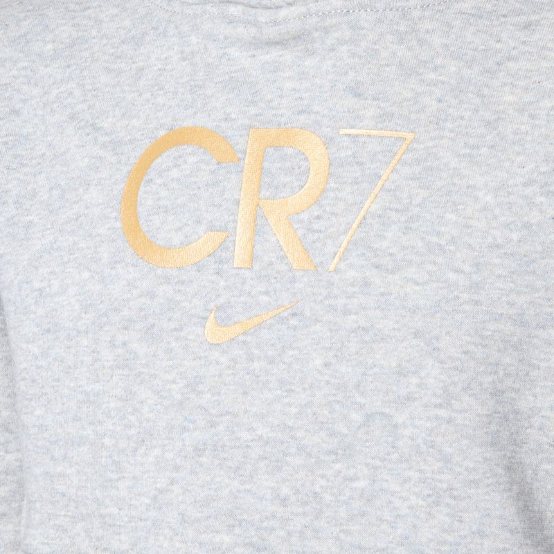 Vaikiškas džemperis Nike CR7 Club Fleece light smoke grey/heather/metallic gold 3