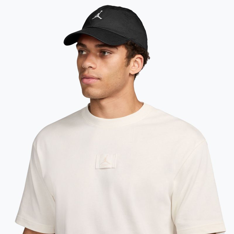 Kepurė su snapeliu Jordan Club Unstructured Curved-Bill black/white 5