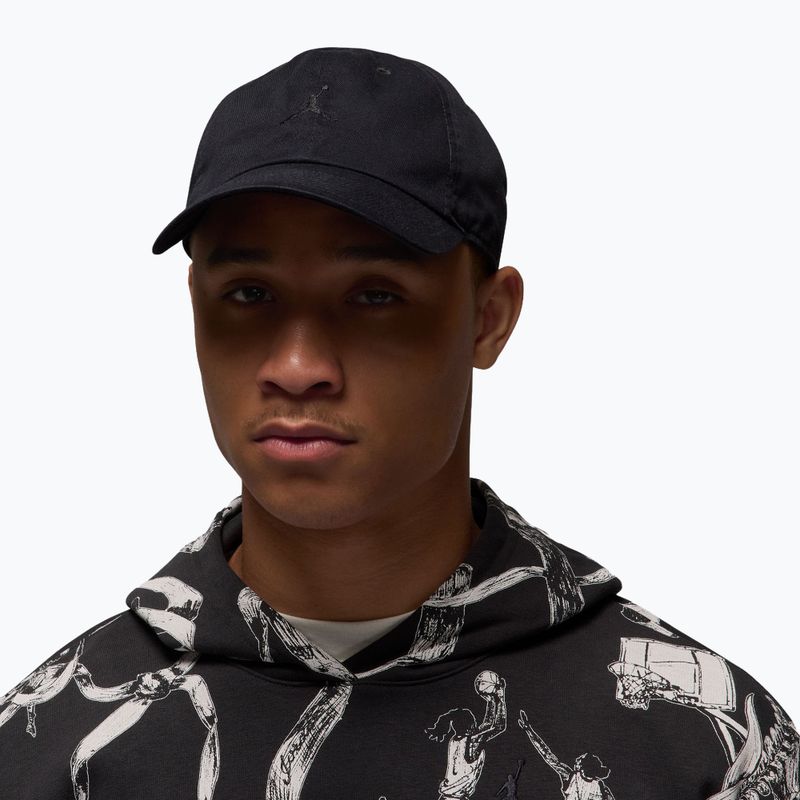 Kepurė su snapeliu Jordan Club Unstructured Curved-Bill black/black 5