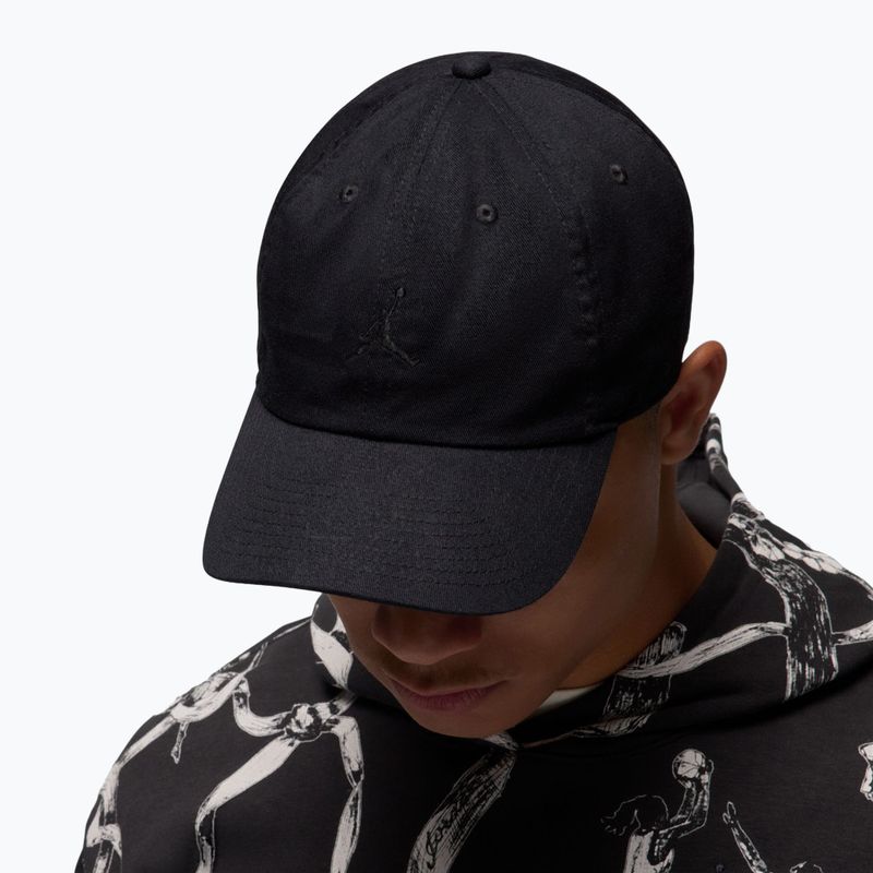 Kepurė su snapeliu Jordan Club Unstructured Curved-Bill black/black 8