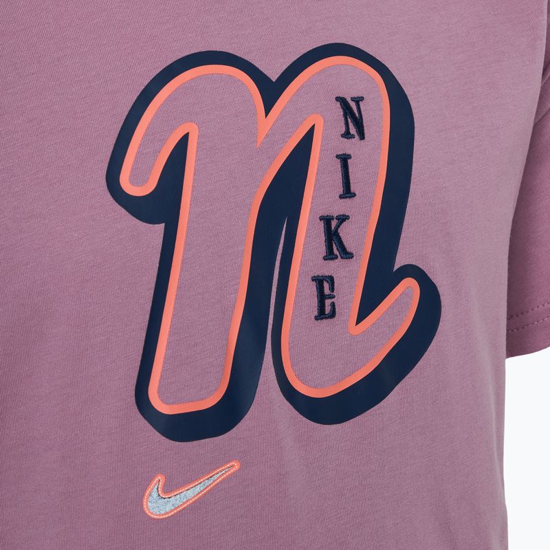 Vaikiški marškinėliai Nike Sportswear plum dust 3