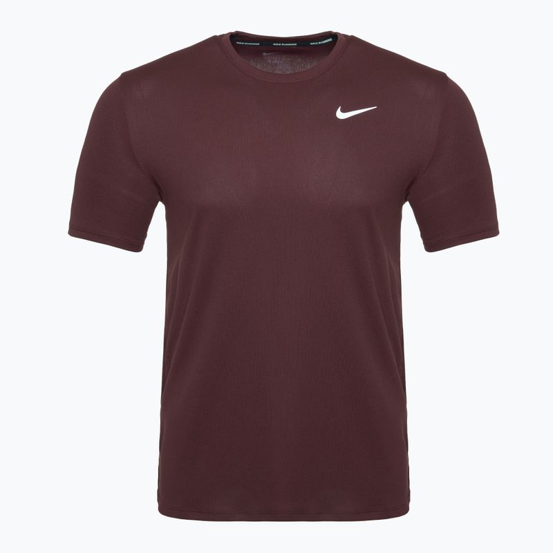 Vyriški bėgimo marškinėliai Nike Miler Dri-Fit UV burgundy crush