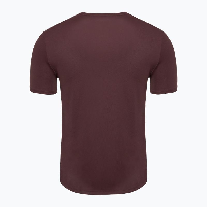 Vyriški bėgimo marškinėliai Nike Miler Dri-Fit UV burgundy crush 2