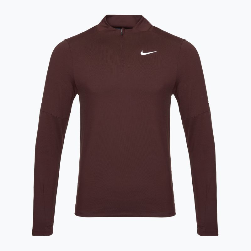 Vyriški bėgimo marškinėliai ilgomis rankovėmis Nike Dri-FIT Element 1/2-Zip burgundy crush