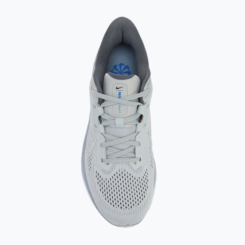 Vyriški bėgimo batai Nike Quest 6 light smoke grey/ashen slate/hyper royal/iron grey 5