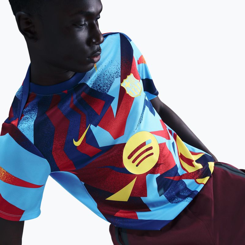 Vyriški futbolo marškinėliai Nike FC Barcelona Academy Pro SE Pre-Match university blue/opti yellow 5