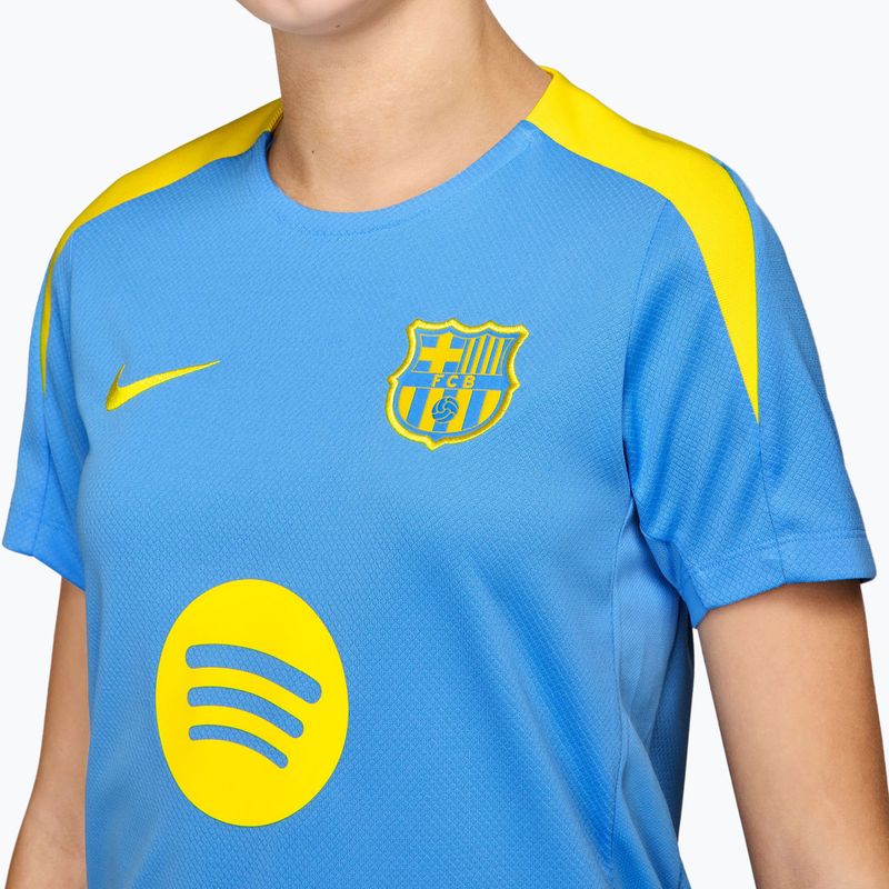 Vaikiški futbolo marškinėliai Nike FC Barcelona Strike SE Jr university blue/opti yellow 3