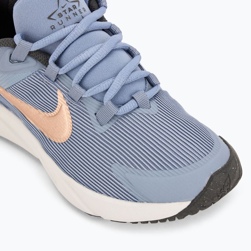 Vaikiški bėgimo batai Nike Star Runner 4 ashenslate/armorynavy/pureplatinum/metalredbronze 7